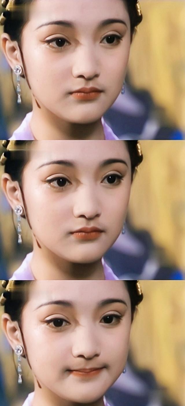 周迅年轻时的颜值照片（17岁的周迅像个小精灵）