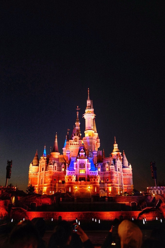 迪士尼城堡背景图,迪士尼城堡背景图夜晚