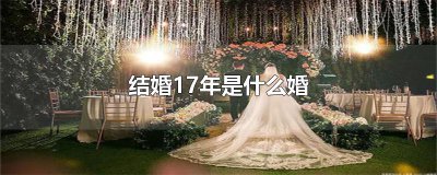 ​结婚17年是什么婚