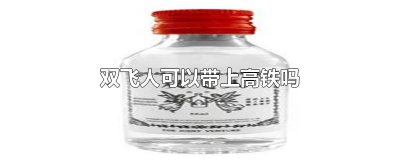 ​双飞人可以带上高铁吗
