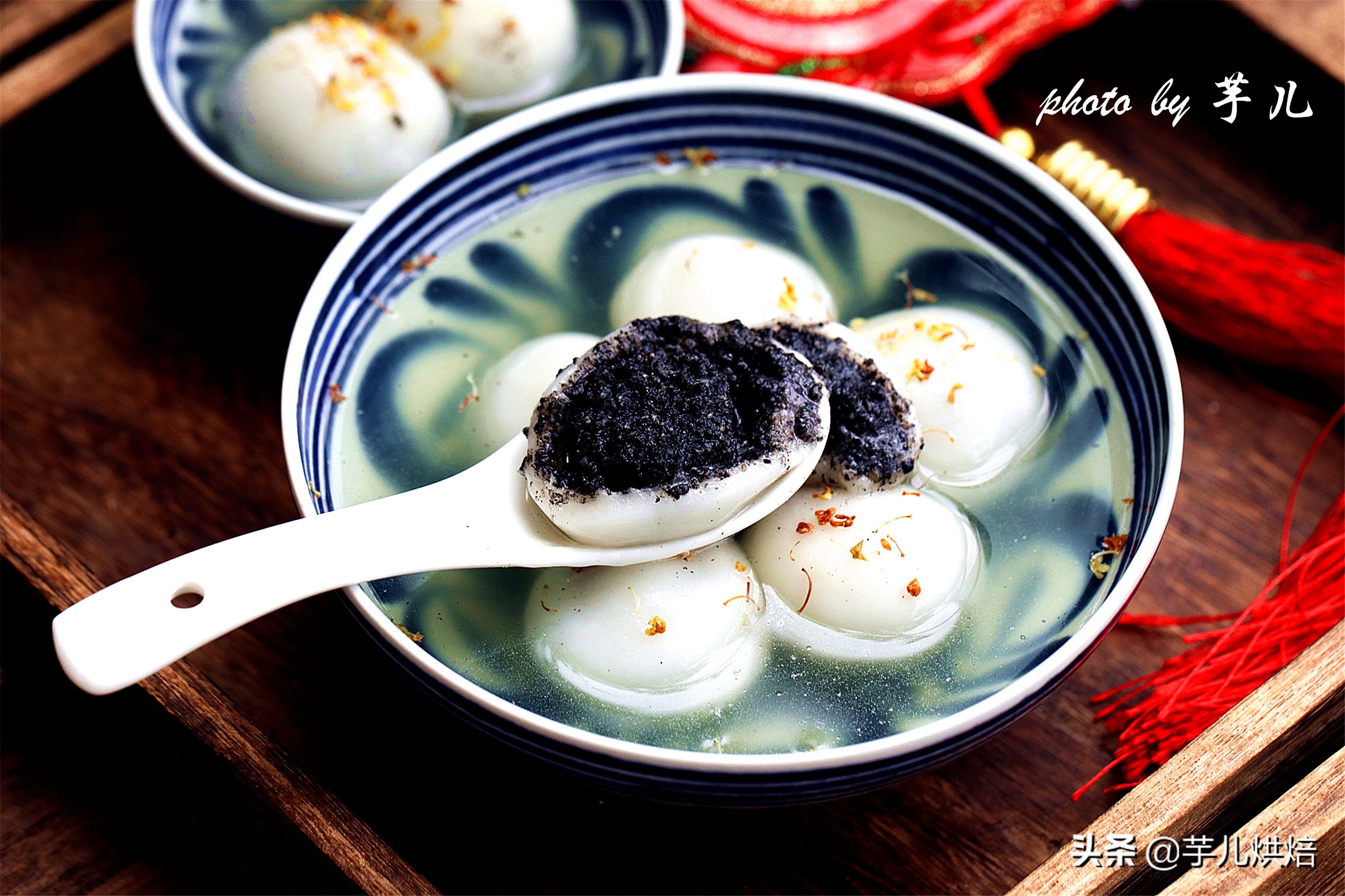 芝麻汤圆的做法（自制黑芝麻汤圆流心馅料甜而不腻）