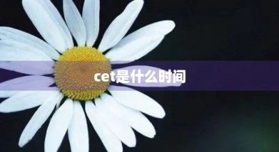 ​cet是什么时间