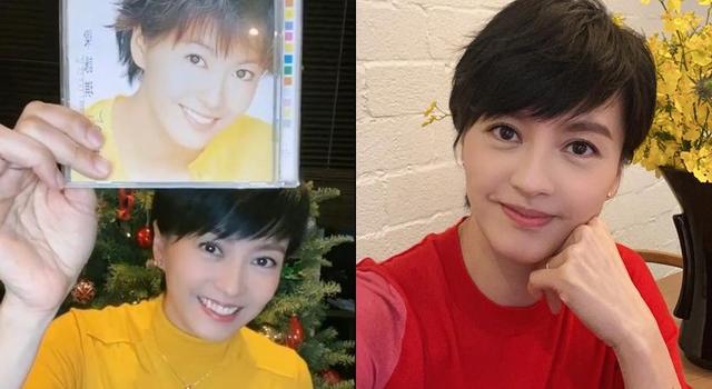 梁咏琪短发图片(冻龄有方梁咏琪晒20年旧照)(1)