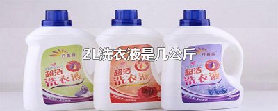 ​2L洗衣液是几公斤