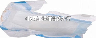 ​s码尿不湿适合多少斤