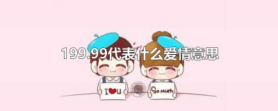​199.99代表什么爱情意思