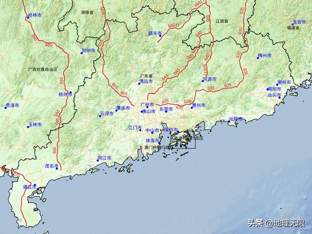广东与周边省份的高速公路图(高清地图详解广东省高速公路)(5)