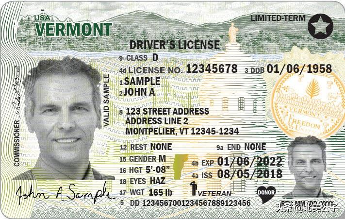 美国驾照全集（50个州，1个特区，2个领地）