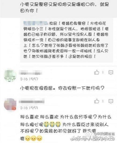 张翰直言初恋跟他最幸福（粉丝直言郑爽所有的第一次都给了他）(4)