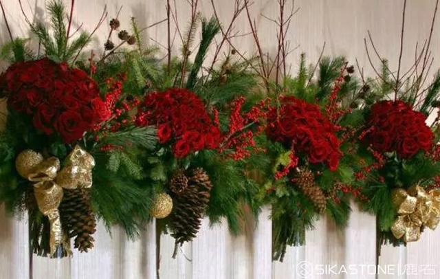 花艺风格作品欣赏（20款圣诞花艺创意设计拿去）(10)