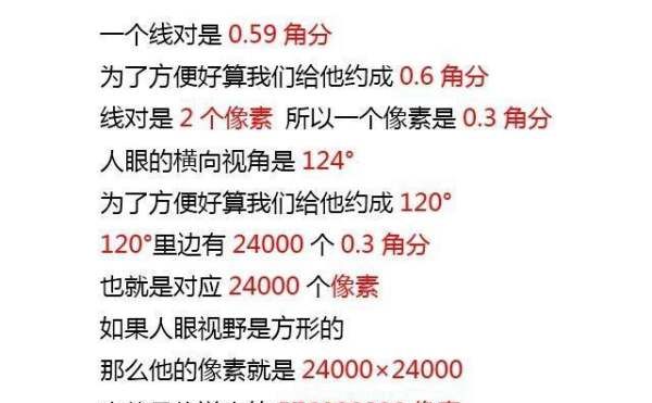 人眼像素是多少,人类眼睛的像素是多高图4