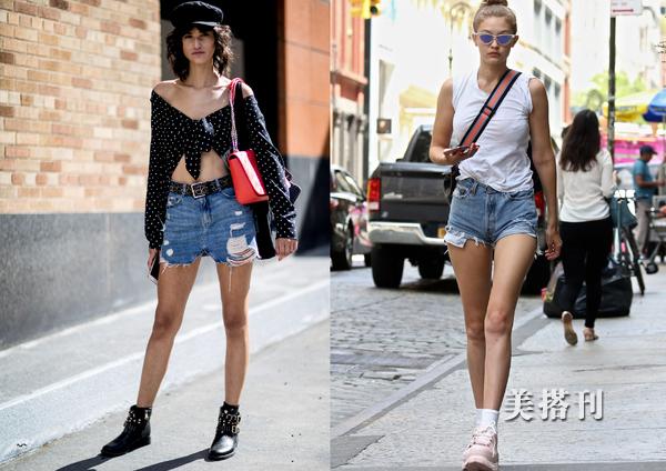 牛仔短裤怎么搭配好看（牛仔短裤的多种穿搭方案）(8)
