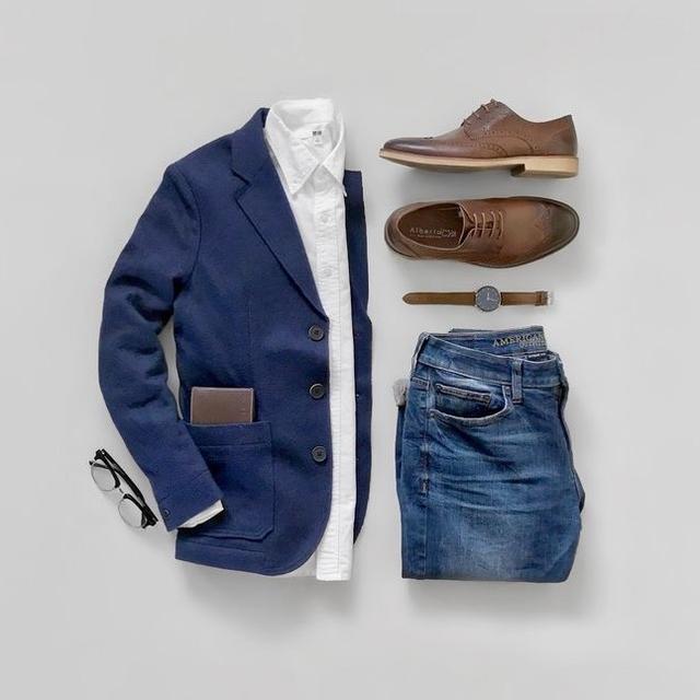 经典男士西装穿搭（职场男士休闲西装搭配look）(22)