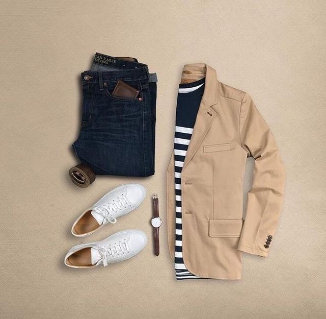 经典男士西装穿搭（职场男士休闲西装搭配look）(19)