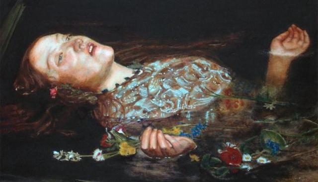 奥菲尼亚油画(传世名画奥菲利亚)(2)