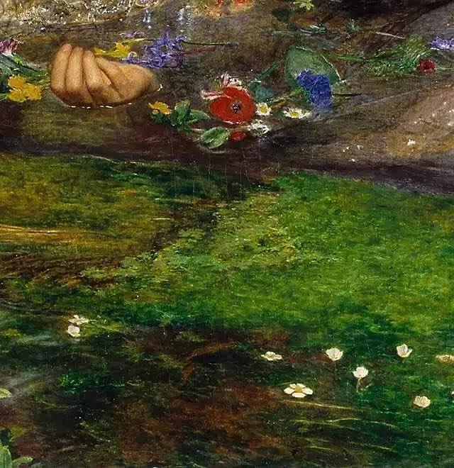 奥菲尼亚油画(传世名画奥菲利亚)(3)