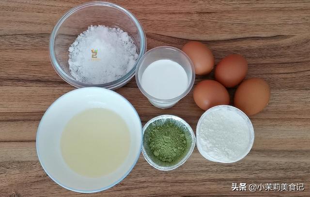 抹茶戚风蛋糕的正确做法（最详细最简单做法）(3)