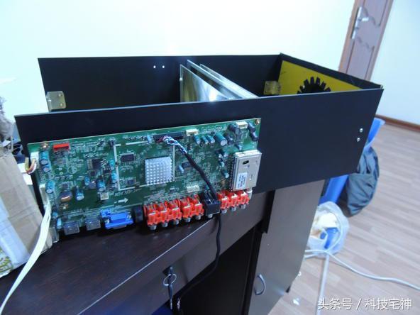 如何把普通投影仪变成家庭影院（技术宅原创自制高清投影仪）(34)