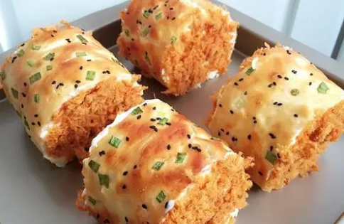 吐司裹蛋液怎么做好吃,肉松芝士吐司卷图1