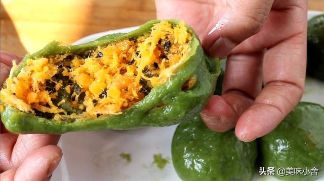 懒人版艾草青团简单做法（教你用艾草做青团）(16)