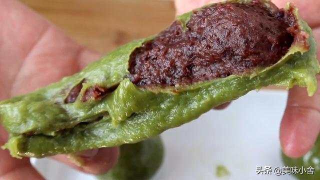 懒人版艾草青团简单做法（教你用艾草做青团）(17)