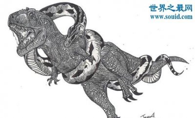 ​远古巨兽沃那比蛇，能生吞恐龙(比泰坦蟒更加凶残)