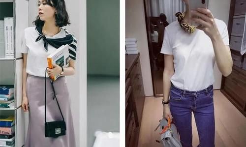 丝巾搭配的通用法则