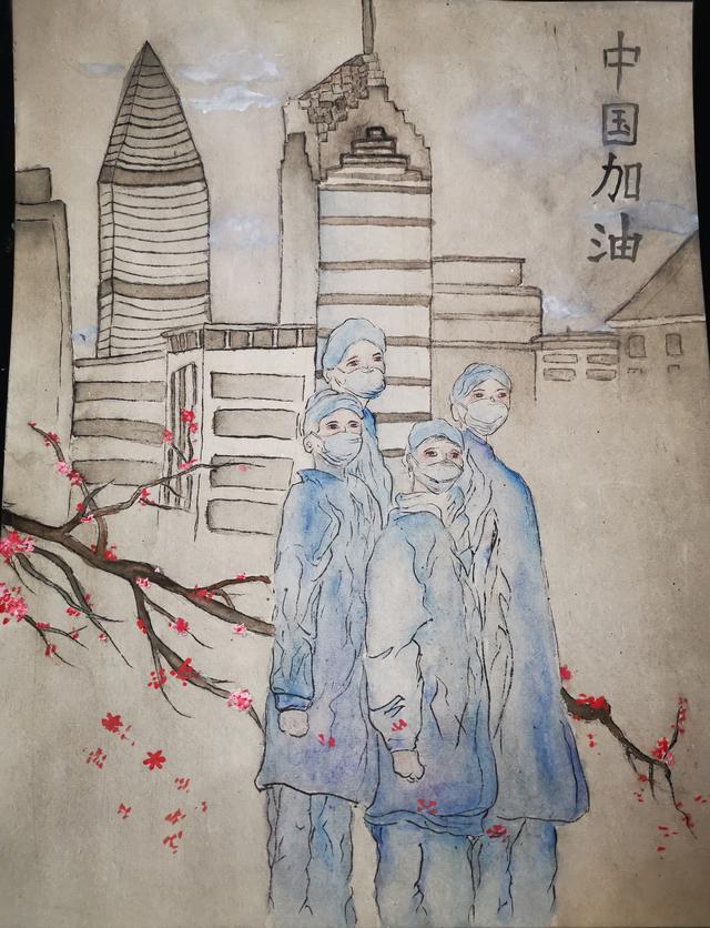 抗疫文作品介绍（昆三中学生创作抗疫作品）(1)