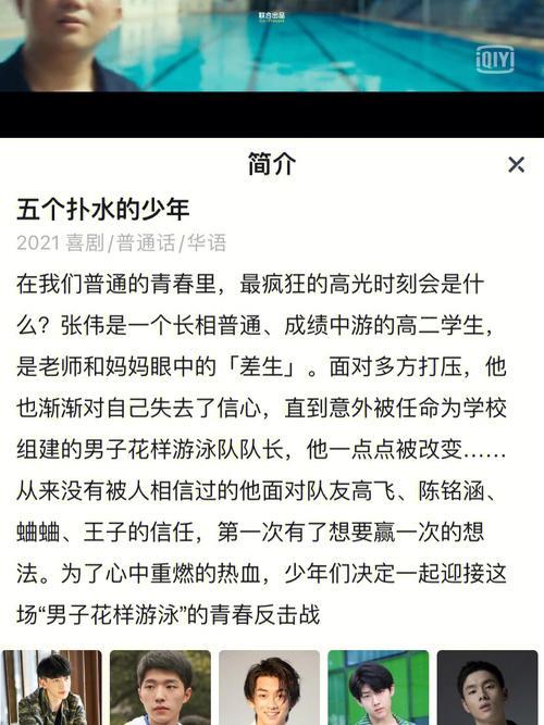 5个扑水的少年票房