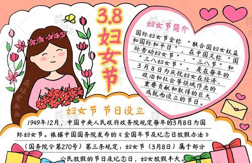 38妇女节手抄报内容写什么