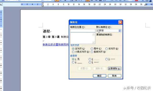 word文档制表位怎么设置(word格式设置-制表位的设置和使用)(5)