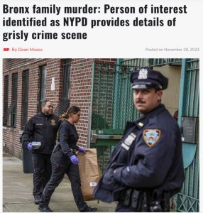 ​纽约 19 岁凶嫌杀害父亲一家三口，五岁弟弟遭“开膛破肚”