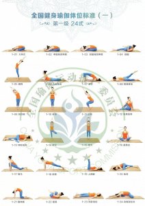 ​健身瑜伽108式体位标准高清图片