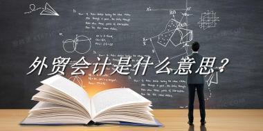 外贸会计是什么意思？