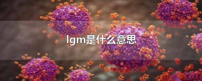 ​新冠病毒lgm是什么意思 lgglgm是什么意思