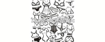 ​34b就是75b吗? 75c是34c吗