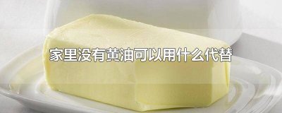 ​如果没有黄油用什么代替 没有黄油用什么可以代替