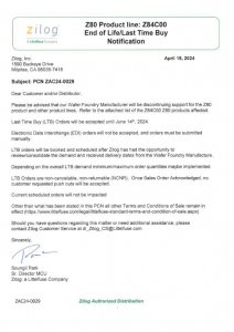 ​48 年历史，传奇芯片 Zilog Z80 今年 6 月要退出 CPU 舞台