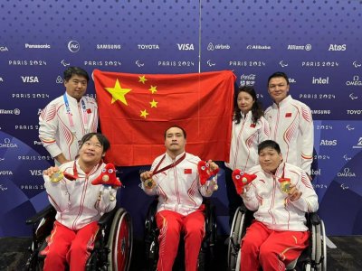 ​中国硬地滚球再得一金！蓝智坚、严治强、张琦团体赛夺冠