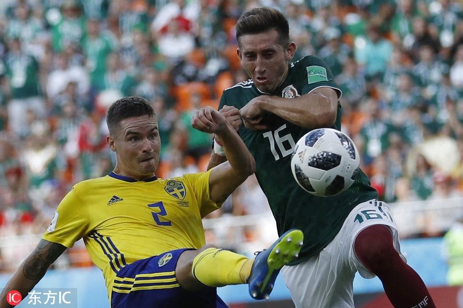 格兰奎斯特点球建功 瑞典3-0墨西哥一同晋级16强