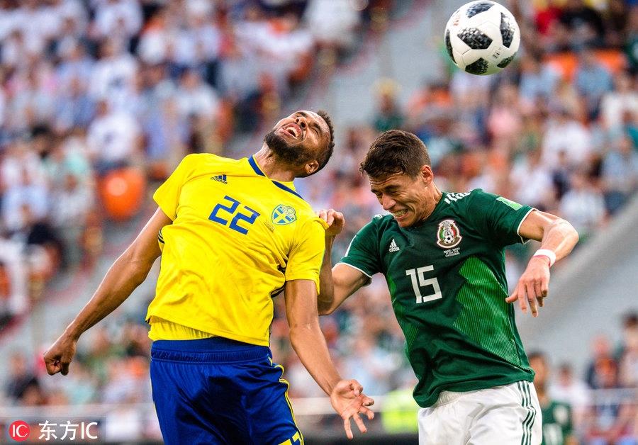 格兰奎斯特点球建功 瑞典3-0墨西哥一同晋级16强