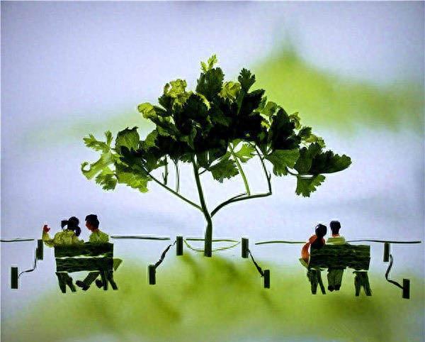 香菜拼出的西湖美景，脑洞太大了吧~ 「赞」「赞」 