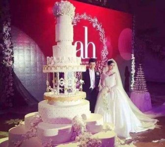 ​明星结婚时的蛋糕大比拼，陈晓低调，刘诗诗高贵