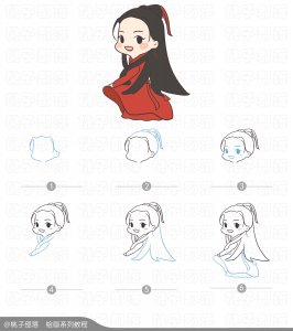 ​简笔画 - 赌你没有见过这么萌的迪丽热巴，超级Q版的热巴来啦！