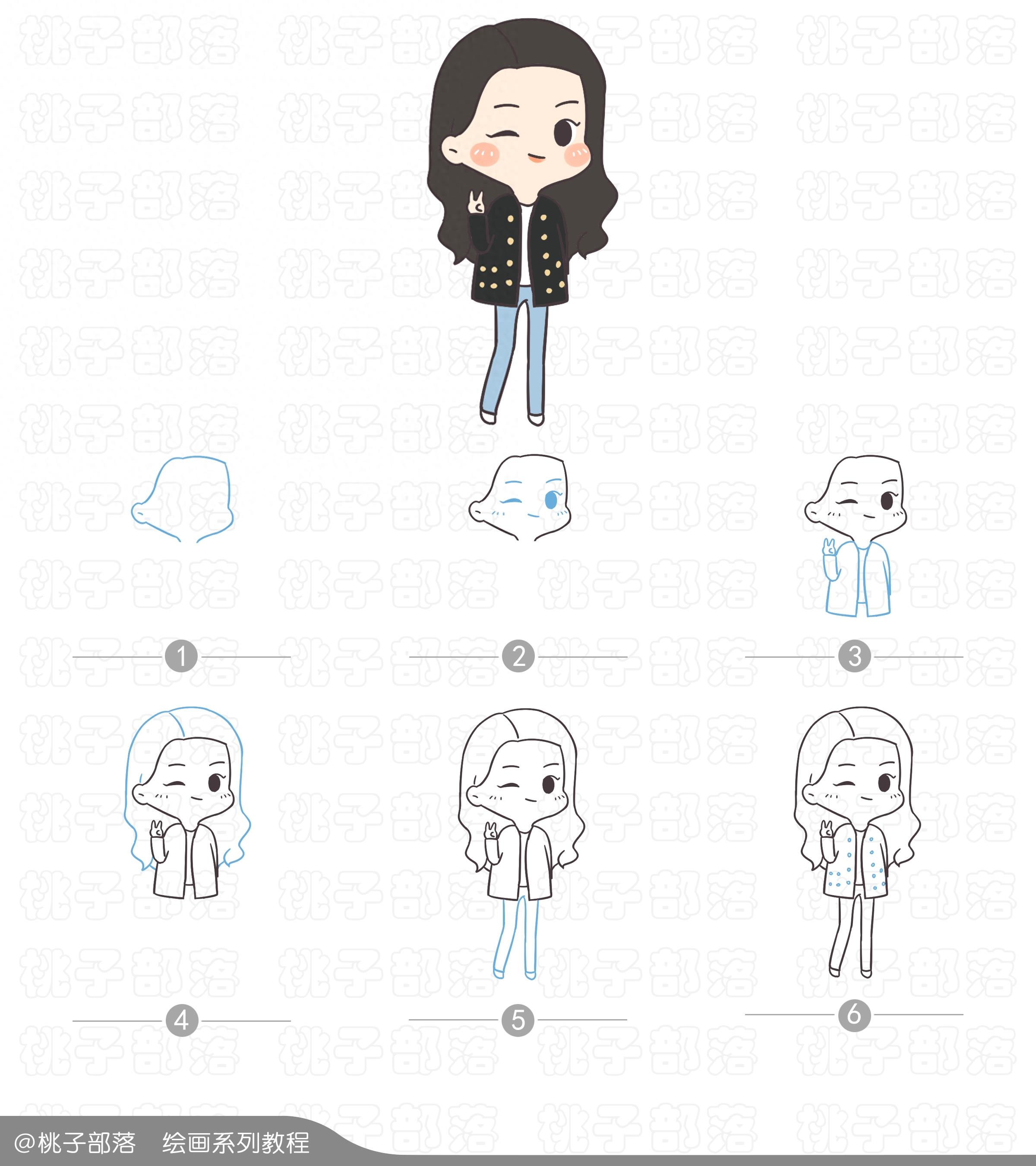 简笔画 | 赌你没有见过这么萌的迪丽热巴,超级Q版的热巴来啦!