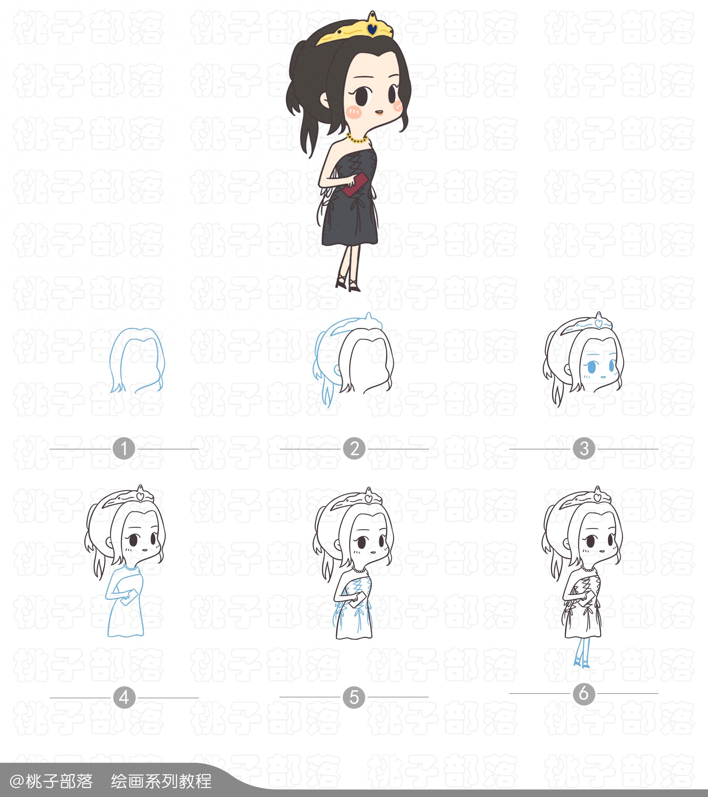 简笔画 | 赌你没有见过这么萌的迪丽热巴,超级Q版的热巴来啦!