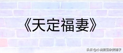 ​盘点四本古言欢喜冤家小说，推看《天定福妻》，天天吵架也很甜！