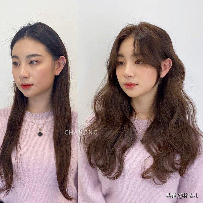 圆脸也挡不住赵丽颖的时髦感，短发俏皮可爱，长卷发更是明艳动人