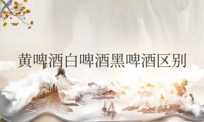 ​黄啤酒白啤酒黑啤酒区别在哪？ 哪个容易醉？
