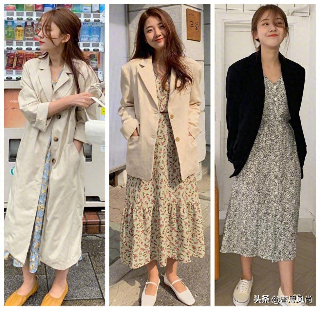 春天就要这么穿，27套舒适显气质的春日休闲穿搭，简单精致少女感